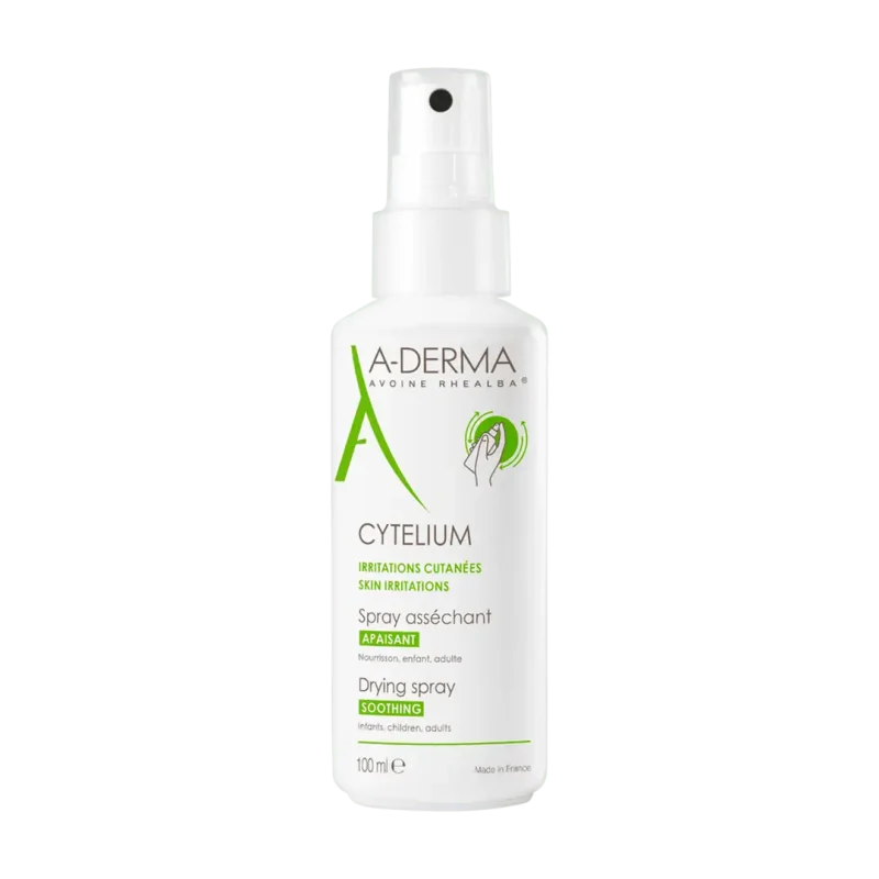 a derma — cytelium spray assechant apaisant — spray assechant — cytelium 5 1 A-DERMA — CYTELIUM SPRAY ASSÉCHANT APAISANT — Spray asséchant — CYTELIUM A-DERMA