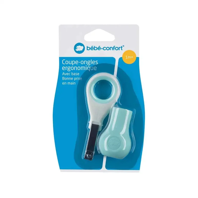 bebe confort coupe ongles ergonomique avec base ww turquois 1 BEBE CONFORT – COUPE-ONGLES ERGONOMIQUE AVEC BASE – WW TURQUOIS BEBE CONFORT