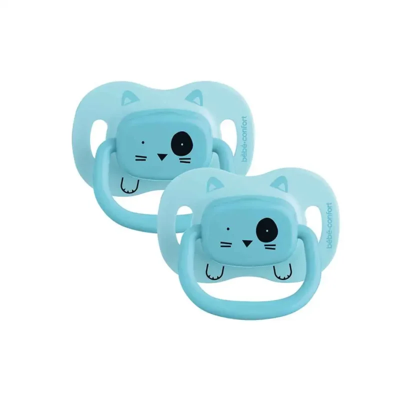 bebe confort sucettes reversibles 1836 m silicone animals bleu x2 7003 1 BEBE CONFORT – SUCETTES REVERSIBLES – 18/36 M – SILICONE – ANIMALS BLEU X2 7003 BEBE CONFORT