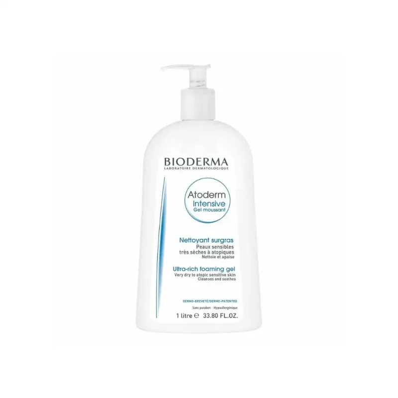 bioderma atoderm intensive gel moussant 1 litre 1 ATODERM INTANSIVE GEL MOUSSANT – VENTE FLASH BIODERMA