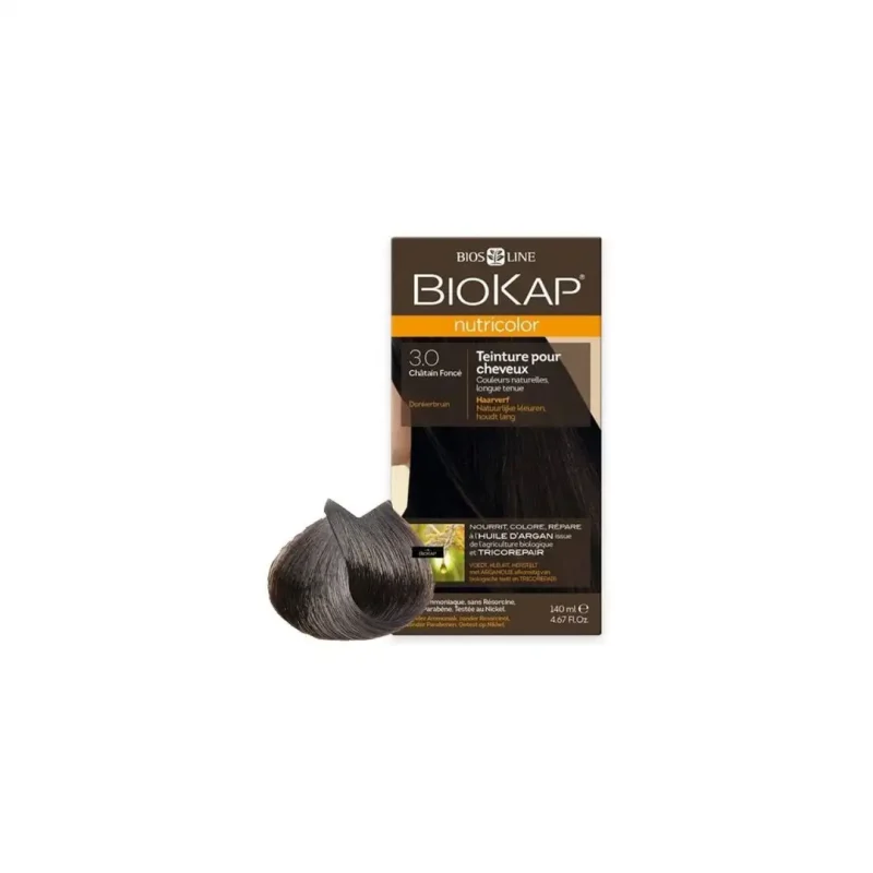 biokap nutricolor 3.0 chatain fonce 1 BIOKAP NUTRICOLOR 3.0 CHÃTAIN FONCÉ BIOKAP