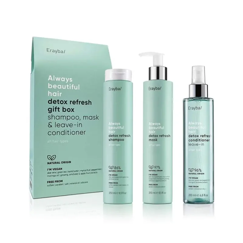 bw.3282770074758 17 Erayba Abh/ detox refresh shampoo 250ml, Erayba Abh/ detox refresh mask 250ml, Erayba Abh/ detox refresh conditioner 200ml. ERAYBA