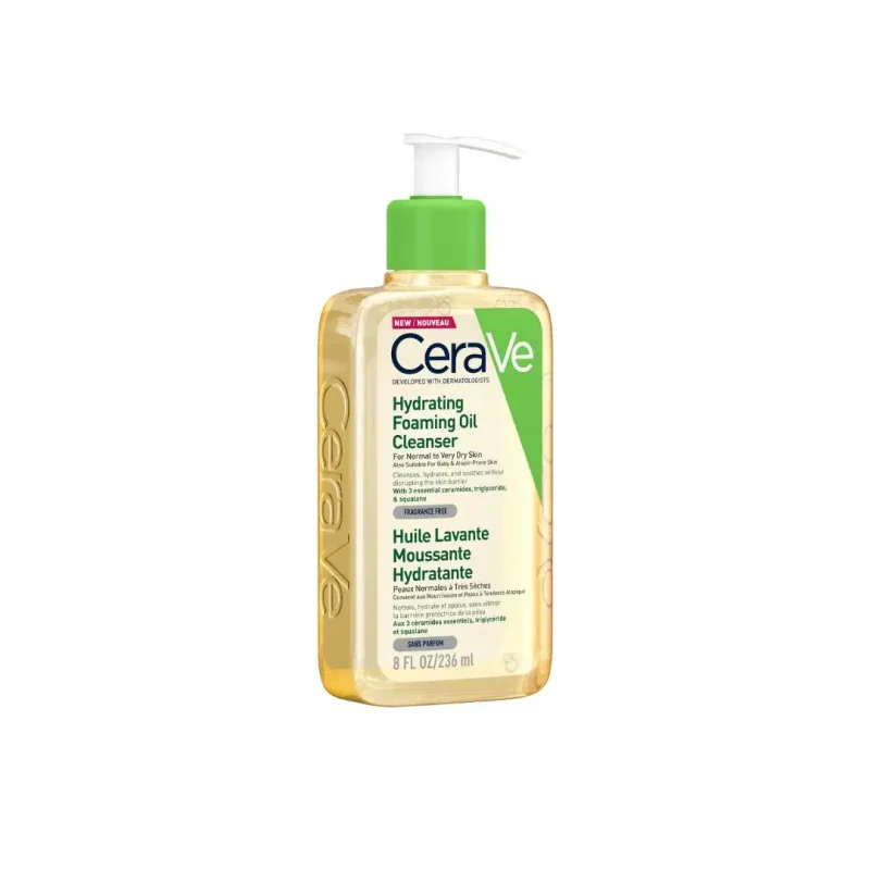 cerave huile lavante moussante hydratante peau tres seche a atopique 236ml 1 CeraVe Huile Lavante Moussante Hydratante Peau Très Sèche à Atopique | 236ml CERAVE