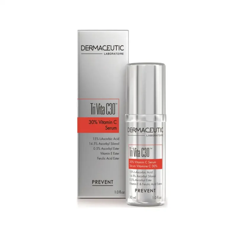 dermaceutic tri vita c30 serum vitamine c30 30ml 1 DERMACEUTIC TRI VITA C30 SERUM VITAMINE C30% 30ML DERMACEUTIC