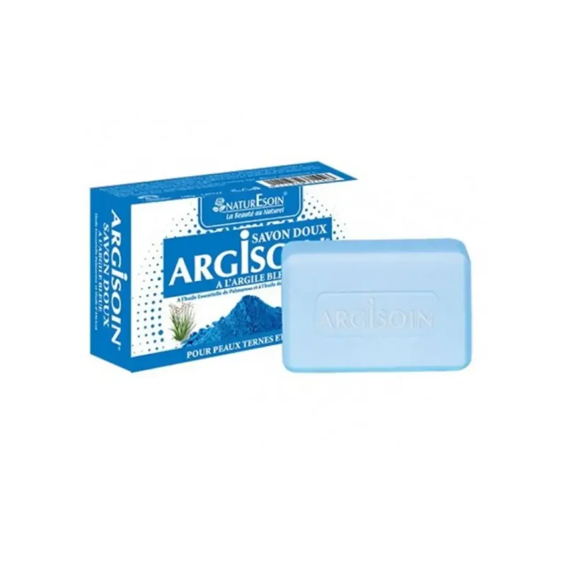 design sans titre 2024 03 13t101604.627 ARGISOIN Savon doux 125 g – Argile bleue NATURESOIN