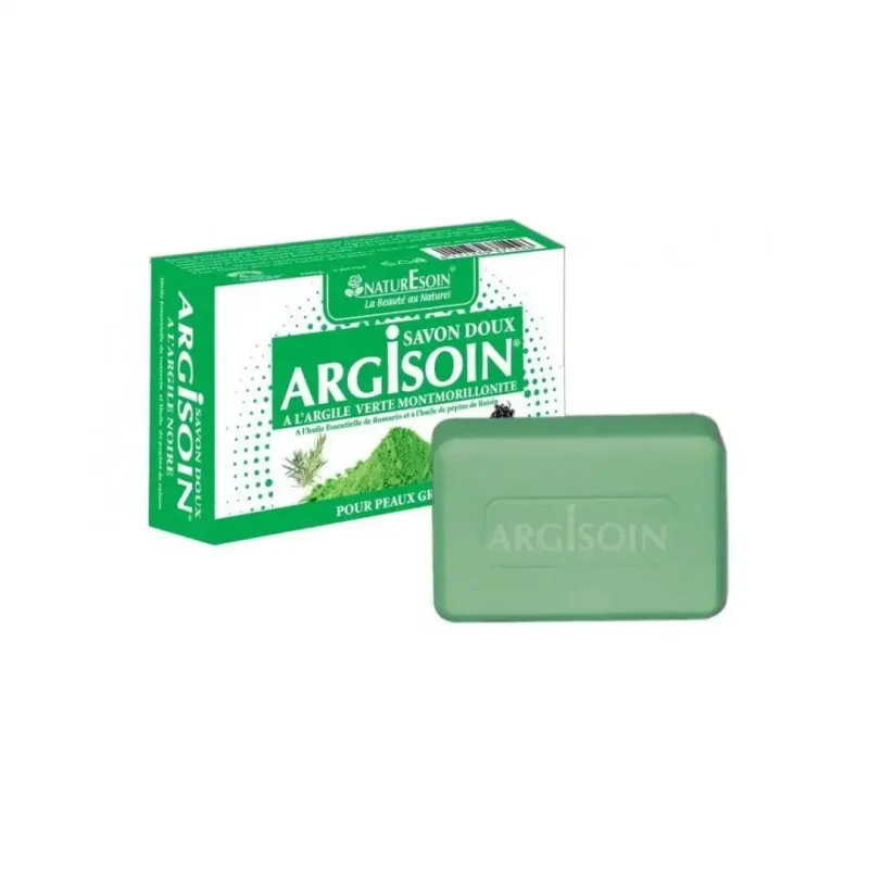 design sans titre 2024 03 13t103737.710 ARGISOIN Savon doux 125 g – Argile verte NATURESOIN