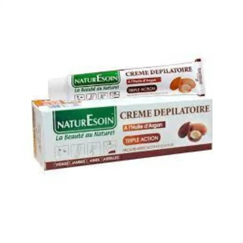 design sans titre 2024 03 13t134602.617 NATURESOIN Crème Dépilatoire 50ml – Huile d’argan NATURESOIN