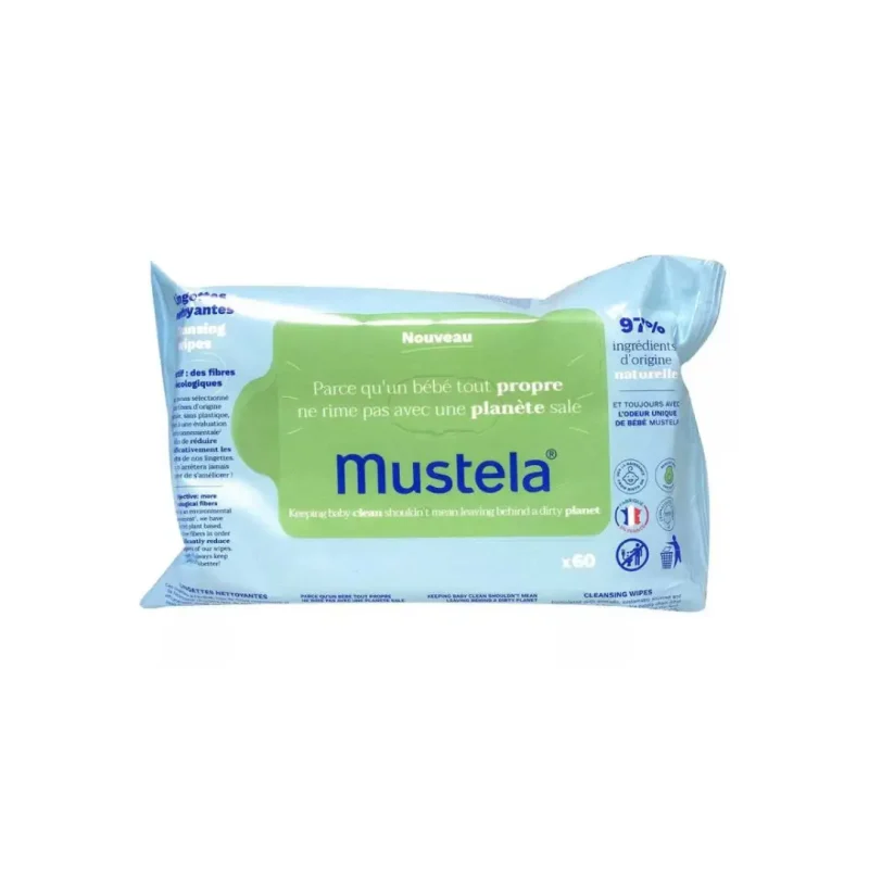 design sans titre 2024 03 28t161950.616 MUSTELA LINGETTES NETTOYANTES Compostables 60 unités MUSTELA