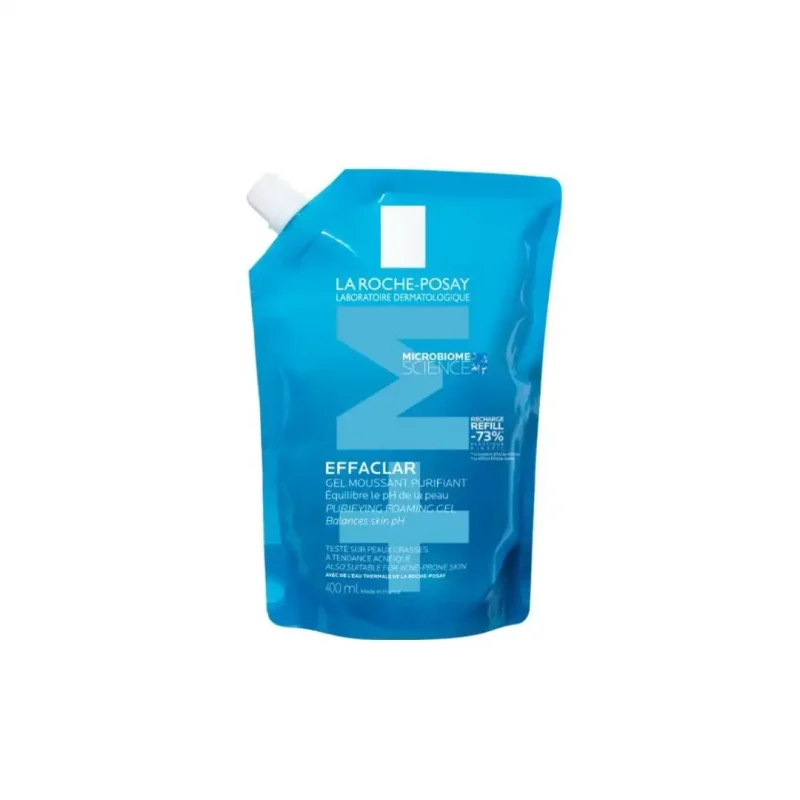 design sans titre 2024 05 15t124925.620 LA ROCHE POSAY EFFACLAR GEL MOUSSANT PURIFIANT RECHARGE 400ML LA ROCHE-POSAY