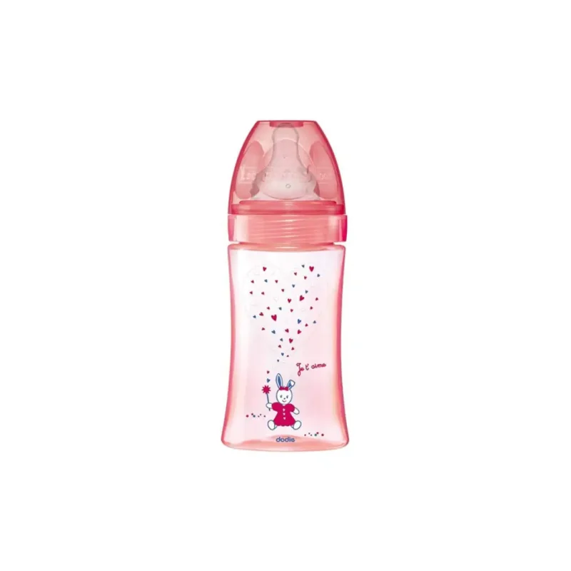 dodie bib ini 270ml rose licorne 0 6 m tet ronde 3 vit d2 1 DODIE BIBERON INITIATION 270ML ROSE LICORNE 0-6 M TET RONDE 3 VIT D2 DODIE