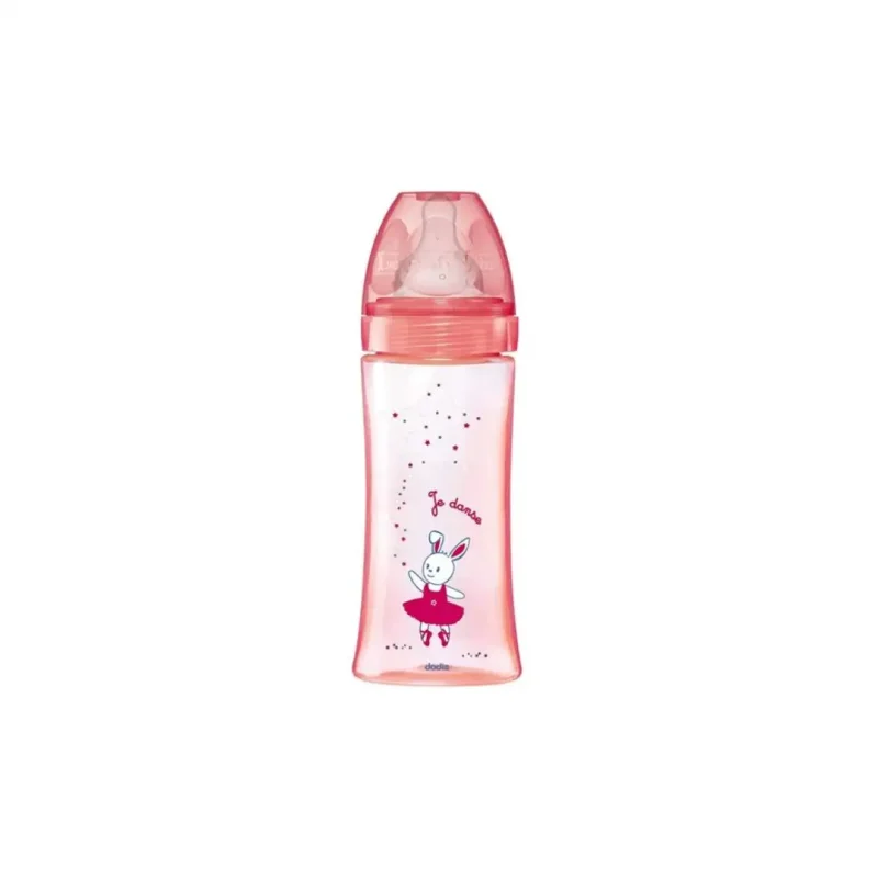 dodie bib ini 330ml rose danse 6 m tet ronde 3 vit d3 1 DODIE BIBERON INITIATION 330ML ROSE DANSE +6 M TET RONDE 3 VIT D3 DODIE