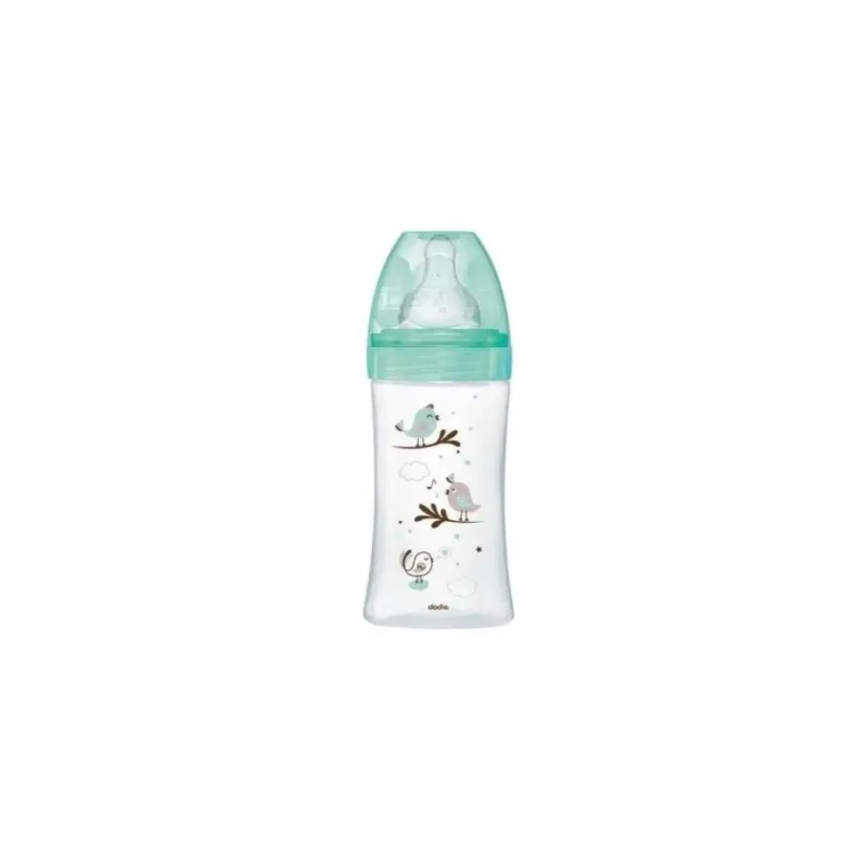 dodie bib ini verre 270ml vert oiseaux 0 6 m tet ronde 3 vit d2 1 DODIE BIBERON INITIATION+ VERRE 270ML VERT OISEAUX 0-6 M TET RONDE 3 VIT D2 DODIE