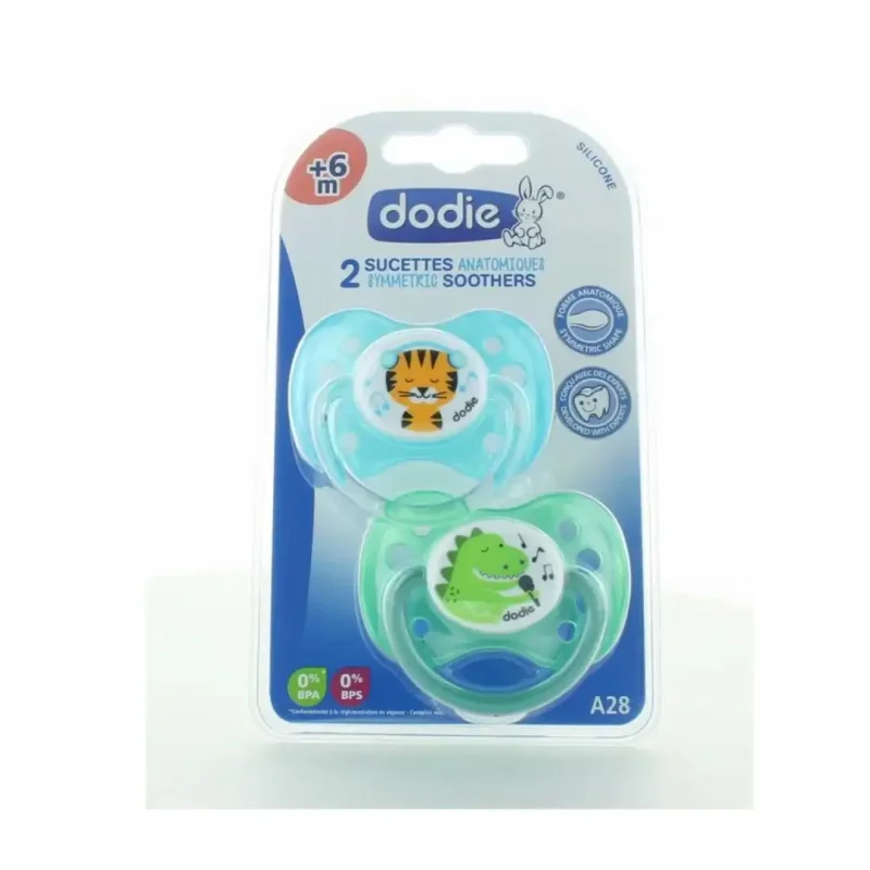 dodie suc a28 6m duo tigredinosaure 1 1 DODIE SUCETTE A28 +6M DUO TIGRE/DINOSAURE DODIE