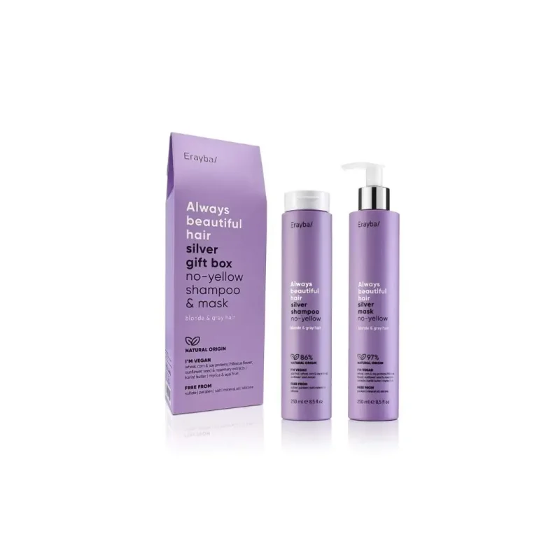 erayba abh silver no yellow shampoo 250ml erayba abh silver no yellow mask 250ml 1 Erayba Abh/ silver no-yellow shampoo 250ml, Erayba Abh/ silver no-yellow mask 250ml. ERAYBA