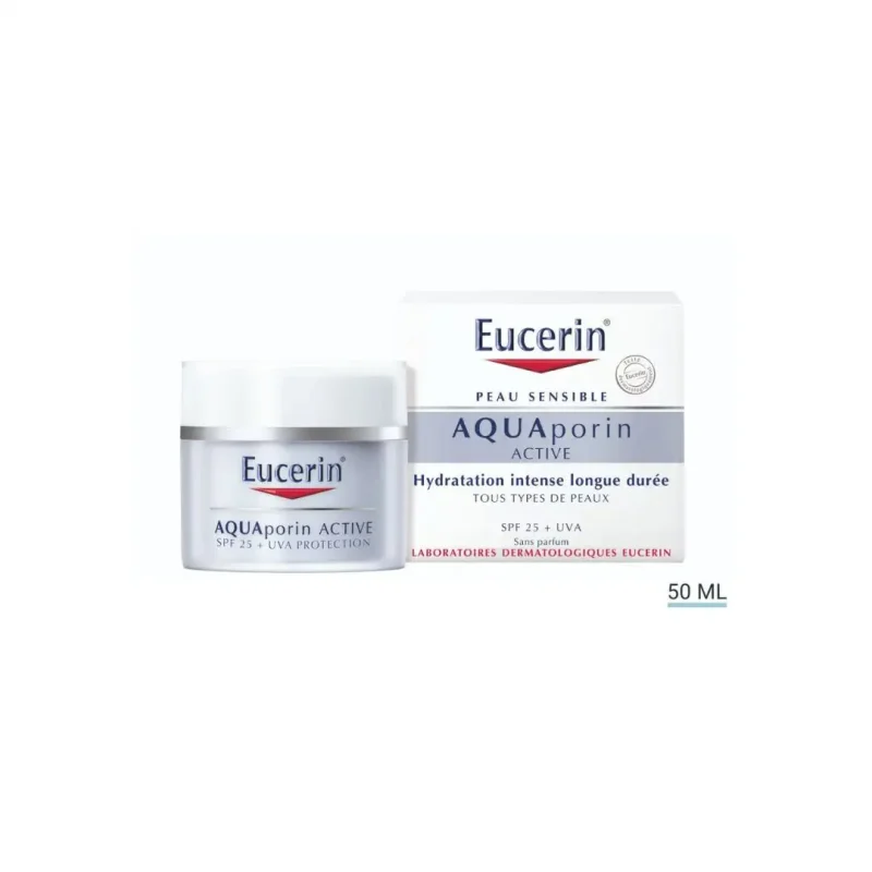 eucerin aquaporin active soin hydratant spf25 uva protection 1 EUCERIN AQUAPORIN ACTIVE SOIN HYDRATANT SPF25+ UVA PROTECTION EUCERIN