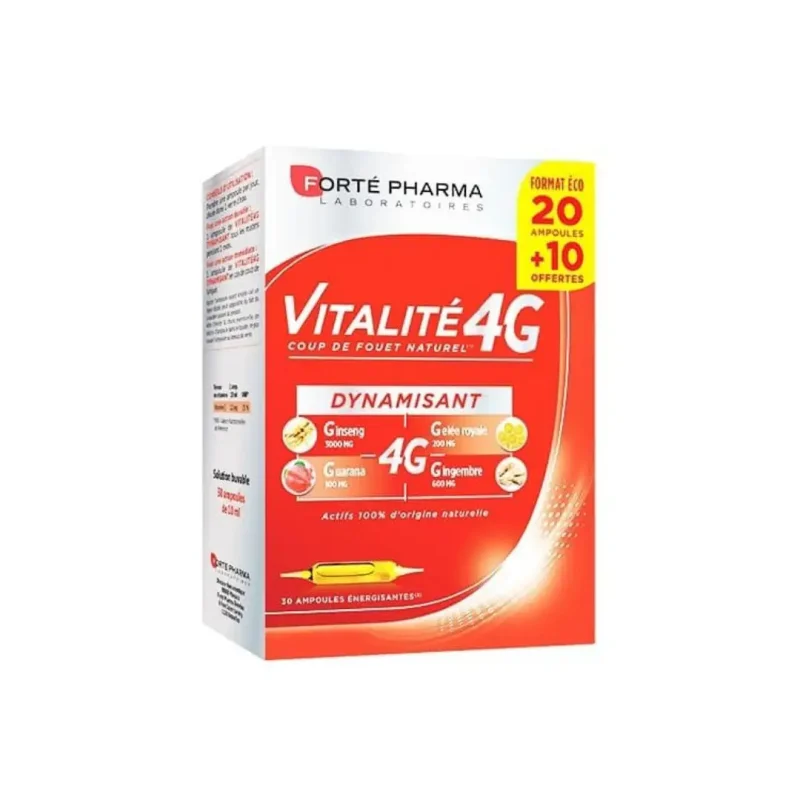 forte pharma vitalite 4g dynamisant 30 ampoules 1 FORTE PHARMA VITALITE 4G DYNAMISANT 30 AMPOULES FORTE PHARMA