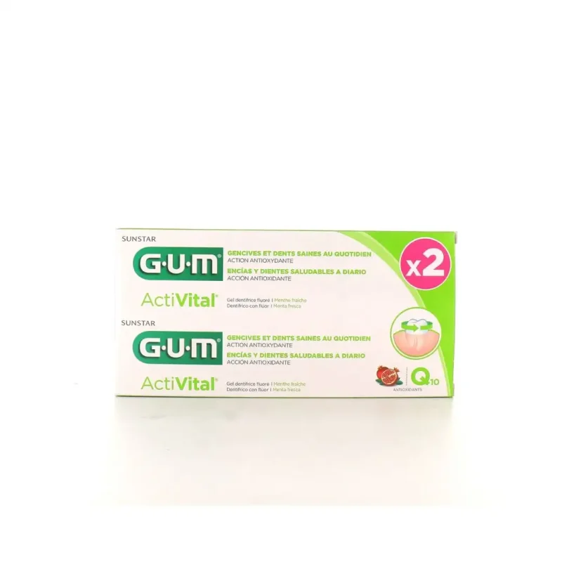 gum dentifrice activital lot de 2 1 GUM DENTIFRICE ACTIVITAL LOT DE 2 GUM