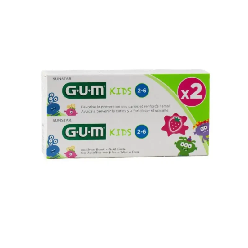 gum dentifrice kids 2 6 ans lot de 2 1 GUM DENTIFRICE KIDS 2-6 ANS LOT DE 2 GUM