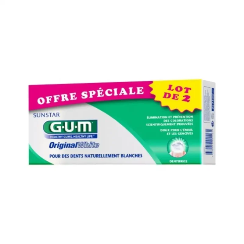 gum dentifrice original white lot de 2 ref17452 1 GUM DENTIFRICE ORIGINAL WHITE LOT DE 2 REF1745/2 GUM