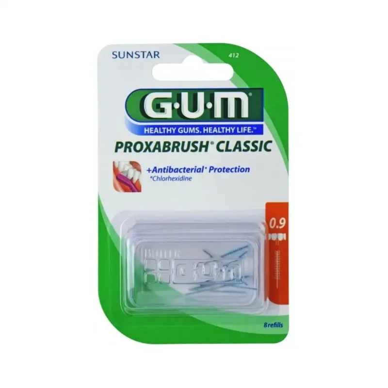 gum proxabrush classic 0.9 ref 412 1 GUM PROXABRUSH CLASSIC 0.9 REF 412 GUM