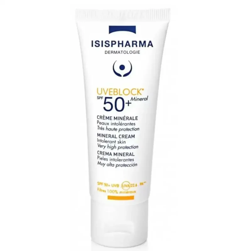 isispharma uveblock 50 creme minerale invisible 40ml 1 1 ISISPHARMA UVEBLOCK 50+ CRÈME MINÉRALE INVISIBLE 40ML ISISPHARMA