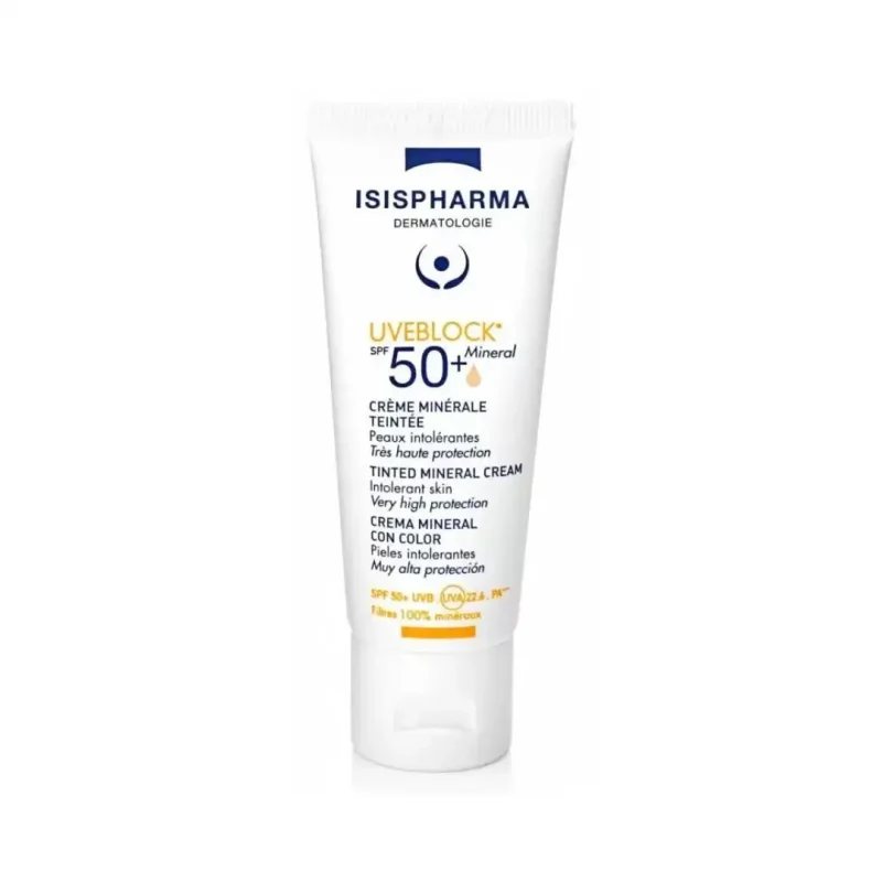 isispharma uveblock 50 creme minerale teintee 40ml 1 ISISPHARMA UVEBLOCK 50+ CRÈME MINÉRALE TEINTÉE 40ML ISISPHARMA