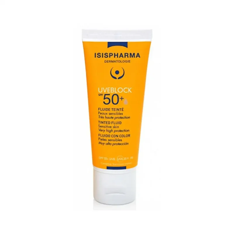 isispharma uveblock 50 ultra fluide toucher sec teintee medium 40ml 1 1 ISISPHARMA UVEBLOCK 50+ ULTRA-FLUIDE TOUCHER SEC TEINTÉE MÉDIUM 40ML ISISPHARMA