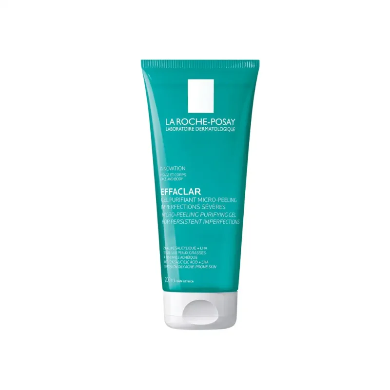 la roche posay effaclar gel purifiant micro peeling peau grasse acneique 200ml 1 1 La Roche-Posay Effaclar Gel Purifiant Micro-Peeling Peau Grasse Acnéique | 200ml LA ROCHE-POSAY