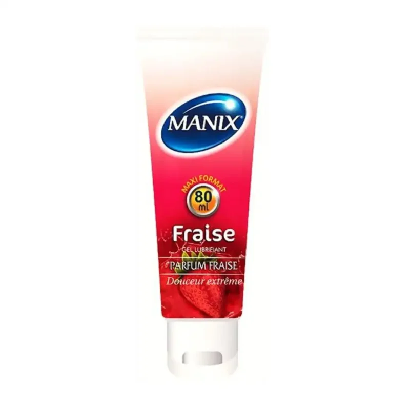 manix gel fraise tube 80 ml 1 1 MANIX GEL FRAISE TUBE 80 ML MANIX