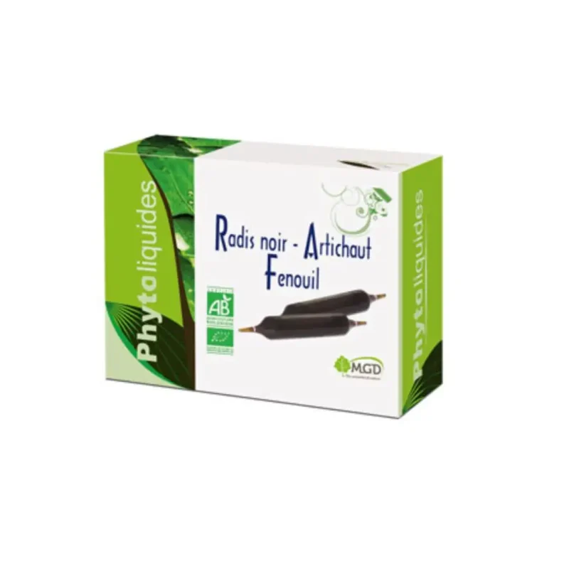 mgd radis noir artichaut fenouil 10ampoules 1 MGD RADIS NOIR ARTICHAUT FENOUIL 10AMPOULES MGD