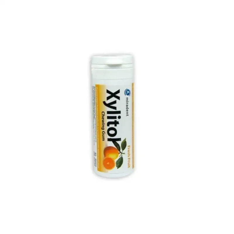 miradent xylitol chewing gum fresh fruit 1 MIRADENT XYLITOL CHEWING-GUM FRESH FRUIT MIRADENT