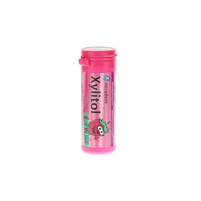 miradent xylitol chewing gum strawberry 1 MIRADENT XYLITOL CHEWING-GUM STRAWBERRY MIRADENT