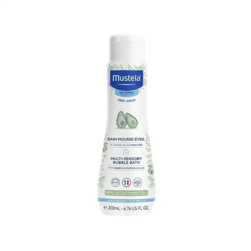 mustela bain mousse eveil avocat 200ml 1 MUSTELA BAIN MOUSSE EVEIL AVOCAT 200ML – VENTE FLASH MUSTELA