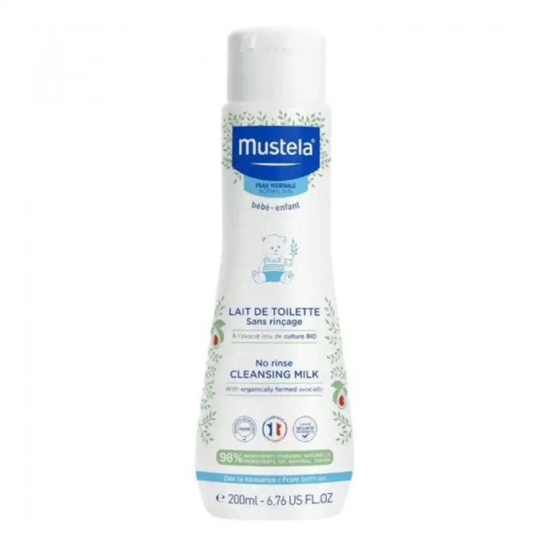 mustela lait de toilette 200ml 1 MUSTELA LAIT DE TOILETTE 200ML MUSTELA