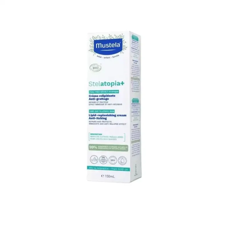 mustela stelatopia creme relipidante anti grattage 150ml 1 MUSTELA STELATOPIA+ CRÈME RELIPIDANTE ANTI GRATTAGE 150ML MUSTELA