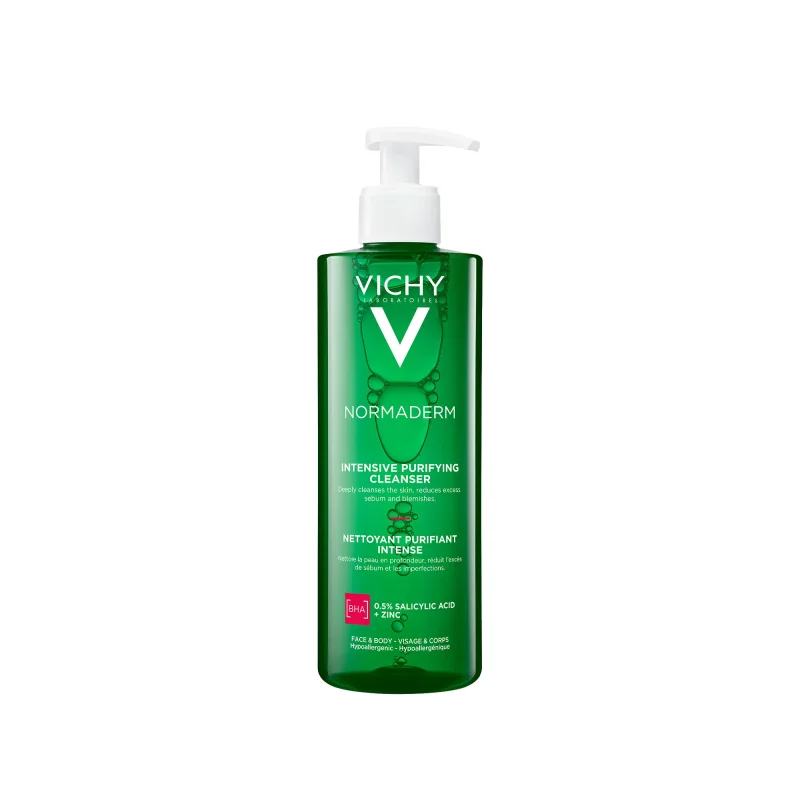 packshotfront 6 Vichy Normaderm Phytosolution Gel Purifiant Intense Peau Grasse Acnéique | 400ml VICHY