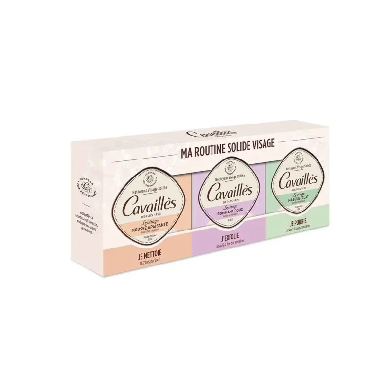 roge cavailles coffret ma routine solide visage x3 210 gr nouveau 1 ROGE CAVAILLES – COFFRET MA ROUTINE SOLIDE VISAGE X3 210 GR Nouveau ROGE CAVAILLES