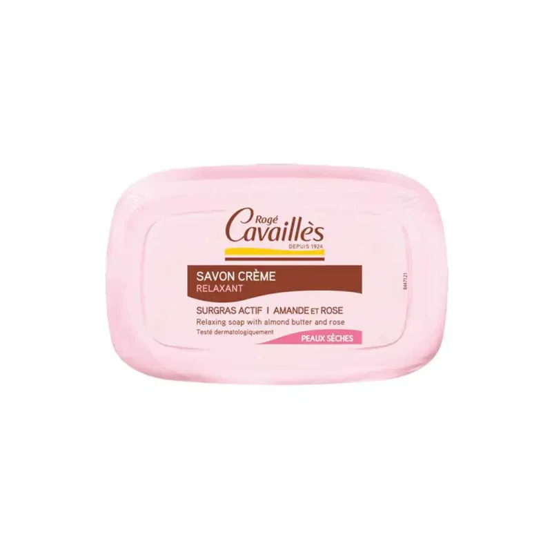 roge cavailles savon creme beurre damande et rose 115g 1 ROGE CAVAILLES – SAVON CREME BEURRE D’AMANDE ET ROSE 115G ROGE CAVAILLES