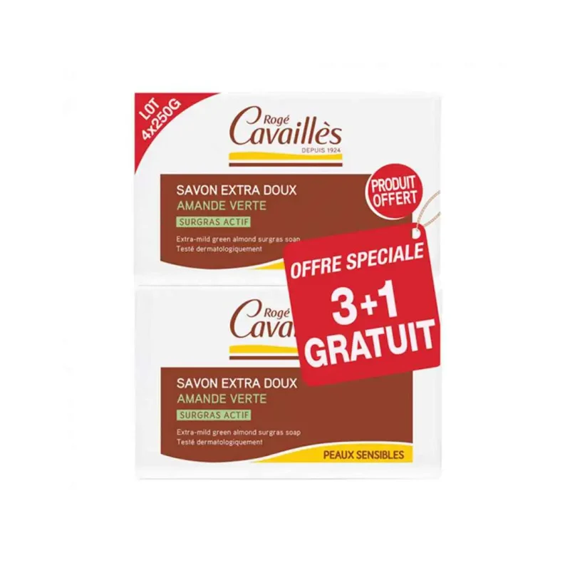 roge cavailles savon parfume amande verte 250g x2 1 ROGE CAVAILLES – SAVON PARFUME AMANDE VERTE 250G X2 ROGE CAVAILLES