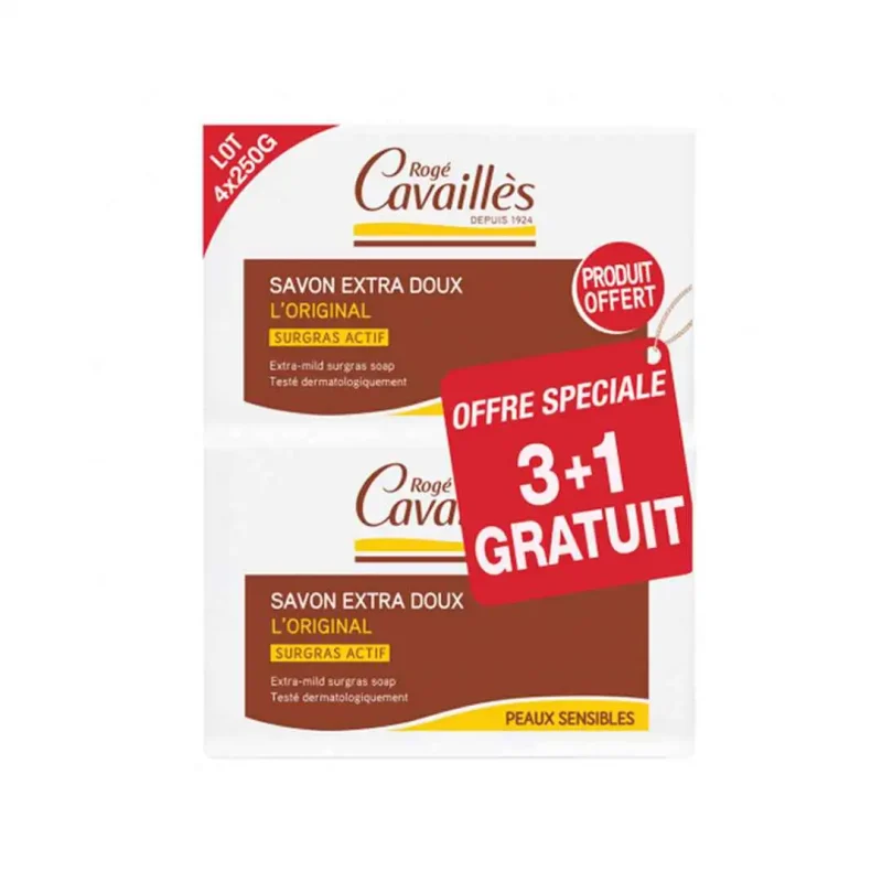 roge cavailles savon surgras extra doux 250g x2 1 ROGE CAVAILLES – SAVON SURGRAS EXTRA DOUX 250G X2 ROGE CAVAILLES