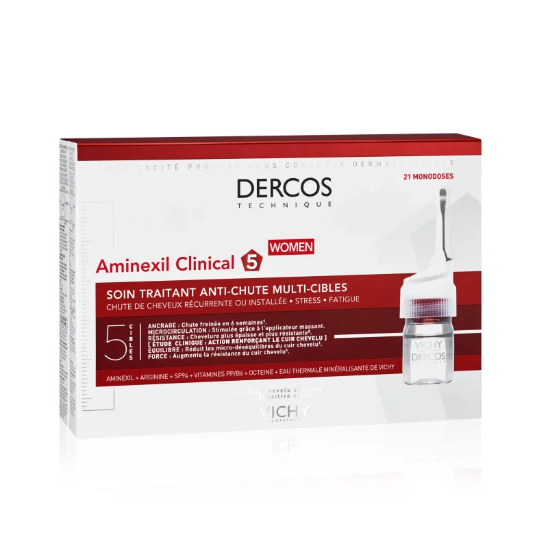 vichy dercos aminexil clinical cure anti chute femmes 21 ampoules 21x 6ml 03 scaled 1 Vichy Dercos Aminexil Clinical Cure Anti-Chute Femmes 21 Ampoules | 21 x 6ml VICHY