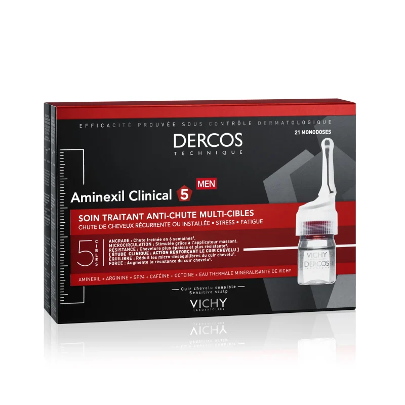 vichy dercos aminexil clinical cure anti chute hommes 21 ampoules 21 x 6m 03 scaled 1 Vichy Dercos Aminexil Clinical Cure Anti-Chute Hommes 21 Ampoules | 21 x 6ml VICHY