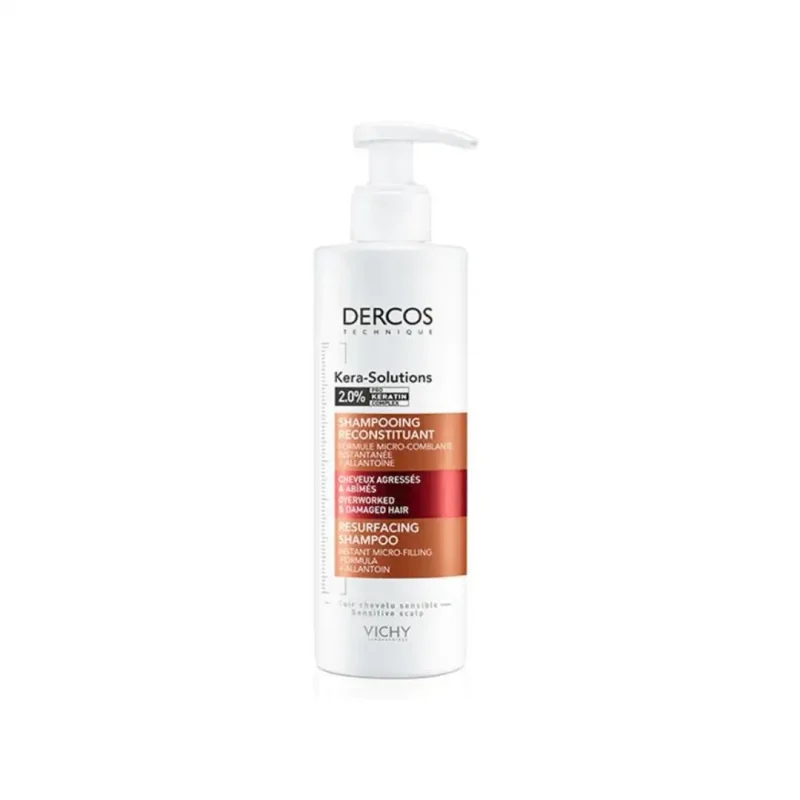 vichy dercos kera solutions shampoing reconstituant cheveux secs et abimes 250ml 1 Vichy Dercos Kera-Solutions Shampoing Reconstituant Cheveux Secs et Abîmés | 250ml VICHY