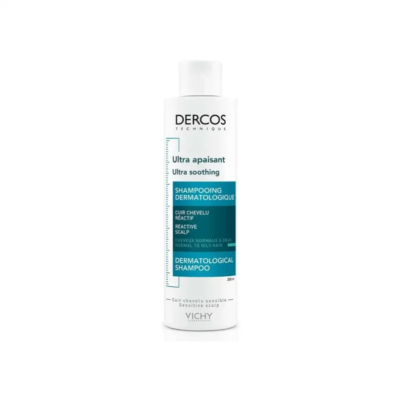 vichy dercos shampoing ultra apaisant cheveux normaux a gras 200ml 1 1 Vichy Dercos Shampoing Ultra Apaisant Cheveux Normaux à Gras | 200ml VICHY