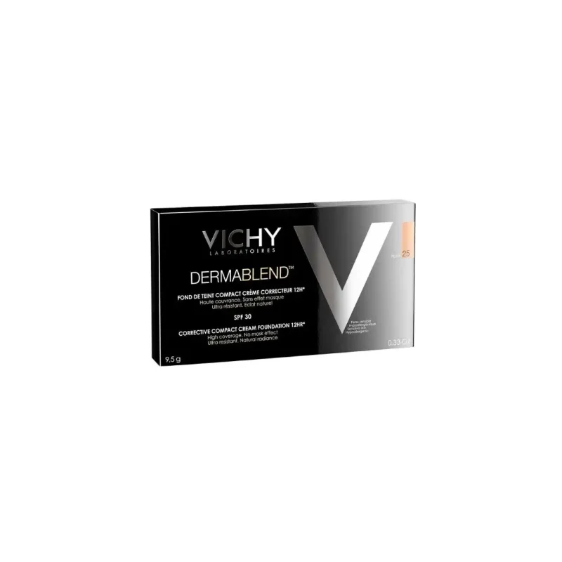 vichy dermablend fond de teint compact creme spf30 peau seche 25 nude 95g 1 Vichy Dermablend Fond de Teint Compact Crème SPF30 Peau Sèche 25 NUDE | 9,5g VICHY