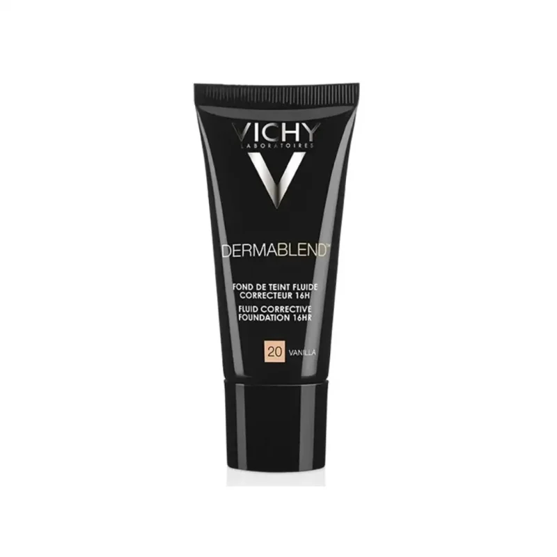 vichy dermablend fond de teint fluide correcteur spf35 tous types de peaux 20 vanilla 30ml 1 Vichy Dermablend Fond de Teint Fluide Correcteur SPF35 Tous Types de Peaux 20 VANILLA | 30ml VICHY