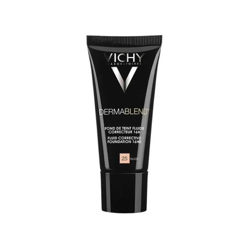 vichy dermablend fond de teint fluide correcteur spf35 tous types de peaux 25 nude 30ml 1 Vichy Dermablend Fond de Teint Fluide Correcteur SPF35 Tous Types de Peaux 25 NUDE | 30ml VICHY