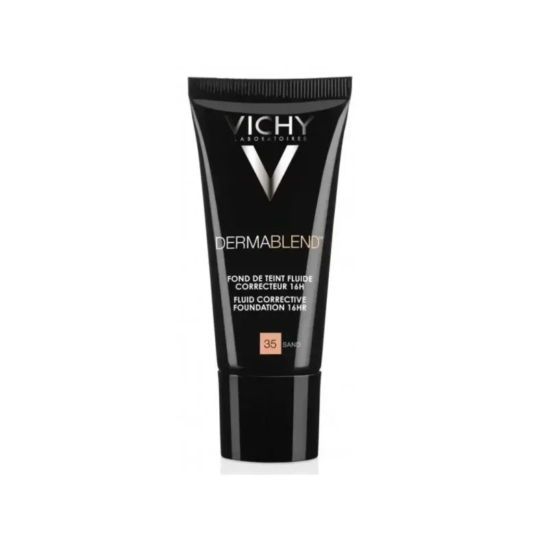 vichy dermablend fond de teint fluide correcteur spf35 tous types de peaux 35 sand 30ml 1 Vichy Dermablend Fond de Teint Fluide Correcteur SPF35 Tous Types de Peaux 35 SAND | 30ml VICHY