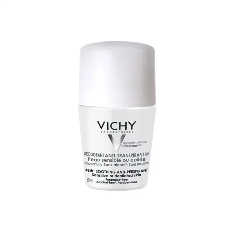 vichy dermo tolerance deodorant anti transpirant 48h bille peau sensible ou epilee 50ml 1 Vichy Dermo-Tolérance Déodorant Anti-Transpirant 48H Bille Peau Sensible ou Epilée | 50ml VICHY