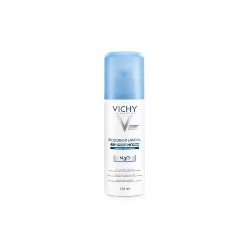 vichy dermo tolerance deodorant mineral 48h aerosol sans sels daluminium peau sensible et reactive 125ml 1 1 Vichy Dermo-Tolérance Déodorant Minéral 48H Aérosol Sans Sels d’Aluminium Peau Sensible et Réactive | 125ml VICHY